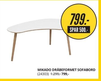 My Home Mikado Dråbeformet Sofabord tilbud