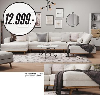 My Home Copenhagen U-Sofa tilbud