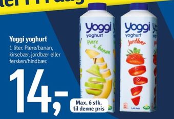 Føtex Yoggi yoghurt pære & banan tilbud