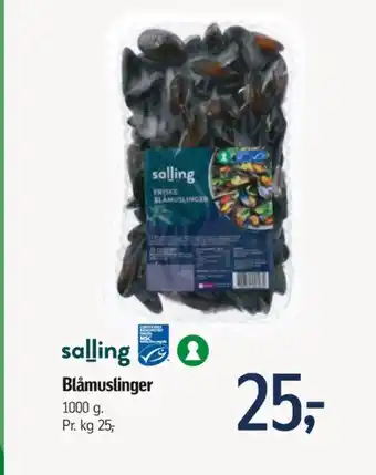 Føtex Salling blåmuslinger tilbud