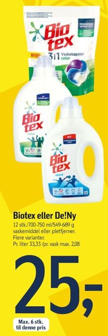 Føtex Biotex vaskemiddel-flydende tilbud