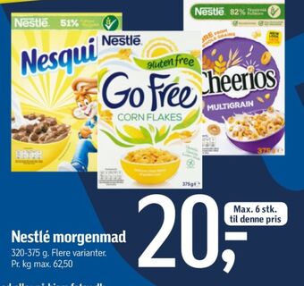 Føtex Nesquik morgenmadsprodukt tilbud
