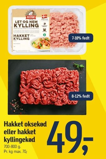 Føtex Rose hakket kylling tilbud