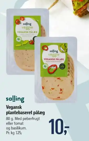 Veggie vegansk pålæg tomat og basilikum