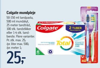 Føtex Colgate tandpasta tilbud