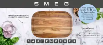 Kvickly Smeg skærebræt tilbud