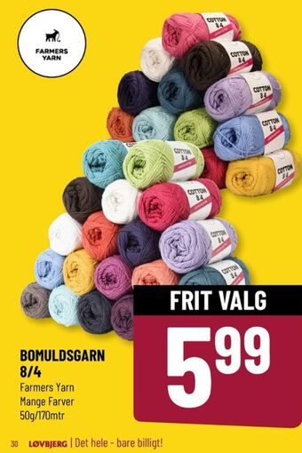 Løvbjerg Farmers yarn garn tilbud