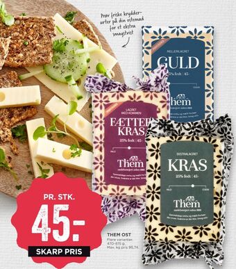 Them ost skæreost fætter kras lagret