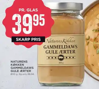 MENY Naturens køkken gule ærter tilbud