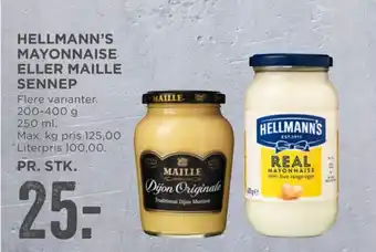 MENY Hellmanns mayonnaise tilbud