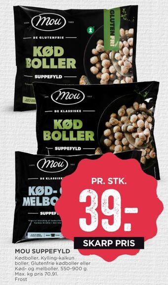 MENY Mou kødboller tilbud