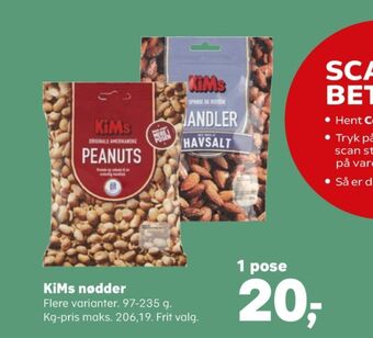 SuperBrugsen Kims peanuts tilbud