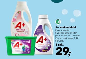 A+ vaskemiddel-tabs
