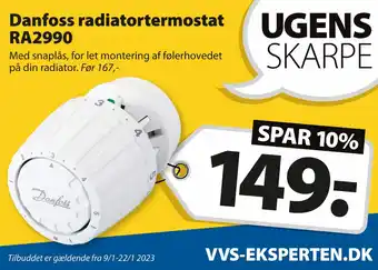 Danfoss Radiaortermostat RA2990
