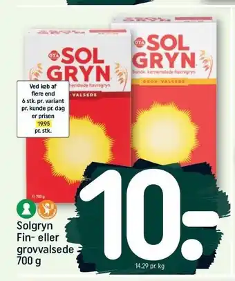 REMA 1000 Solgryn fin- el. grovvalsede tilbud