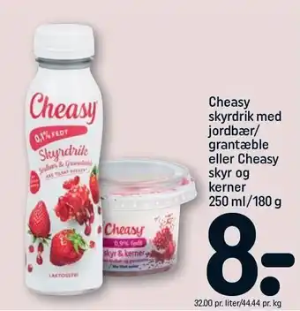 REMA 1000 Skyrdrik m. jordbær/granatæble el. skyr og kerner tilbud