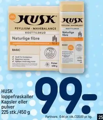 REMA 1000 Husk loppefrøskaller kapsler el. pulver tilbud