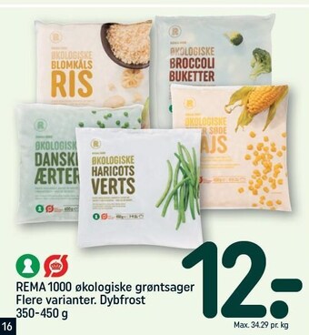 REMA 1000 Økologiske grøntsager tilbud