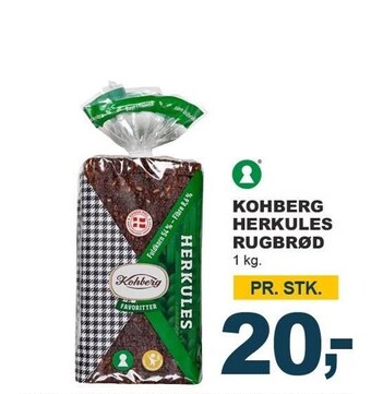 Let-Køb Kohberg herkules rugbrød tilbud