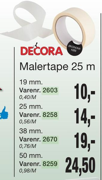 Harald Nyborg Malertape 25 m tilbud