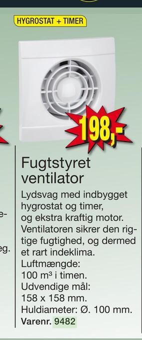 Harald Nyborg Fugtstyret ventilator tilbud