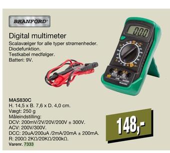 Harald Nyborg Digital multimeter tilbud