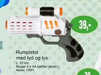 Harald Nyborg Rumpistol med lyd og lys tilbud