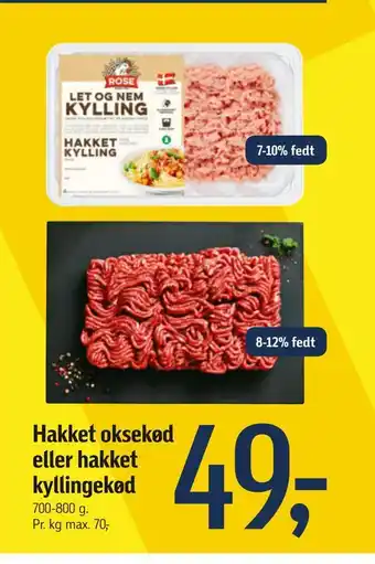 Føtex Hakket oksekød eller hakket kyllingekød tilbud