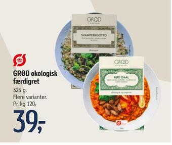 Føtex Grød økologisk færdigret tilbud