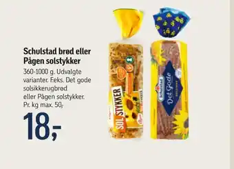 Føtex Schulstad brød eller pågen solstykker tilbud
