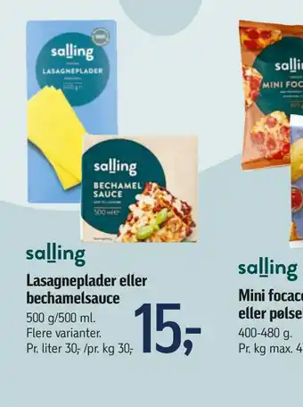 Føtex Lasagneplader eller bechamelsauce mini tilbud