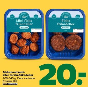 Netto Bådsmand fiskefrikadeller tilbud