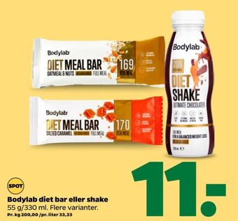 Netto Bodylab energibar tilbud