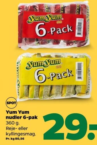 Netto Yum yum nudler tilbud