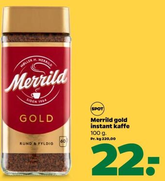 Netto Gold instant kaffe tilbud