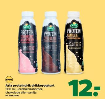 Netto Protein drikkeyoghurt chocolate tilbud