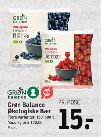 SPAR Grøn balance bær tilbud