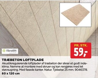 jem & fix Træbeton loftplade tilbud