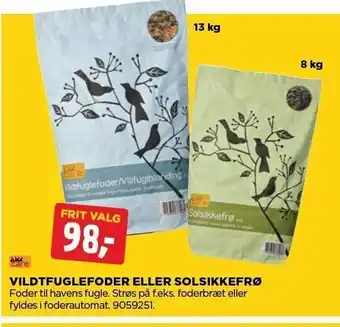 jem & fix Vildtguflefoder el. solsikkefrø tilbud