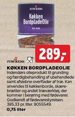 jem & fix Køkken bordpladeolie tilbud