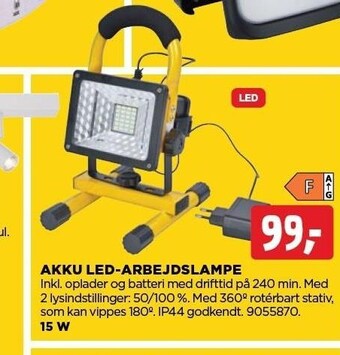 jem & fix Akku led-arbejdslampe tilbud