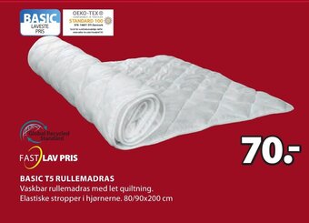 JYSK Basic T5 Rullemadras tilbud