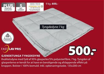 JYSK Gjendetunga Tyngdedyne tilbud