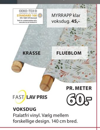 Voksdug