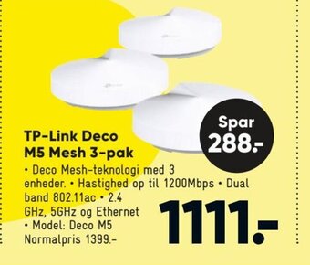 Bilka TP-Link Deco M5 Mesh 3-pak tilbud