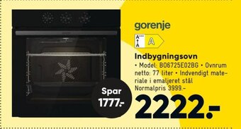 Bilka Indbygningsovn tilbud