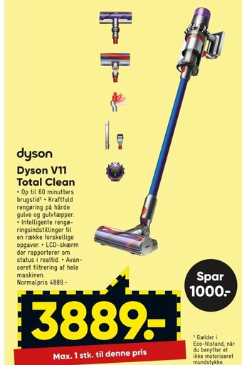 Bilka Dyson V11 Total Clean tilbud