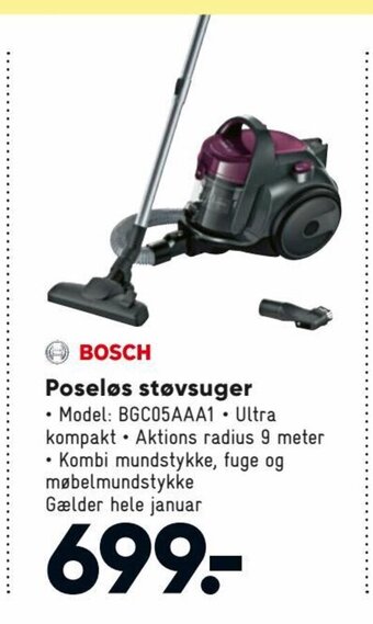Bilka Poseløs Støvsuger tilbud