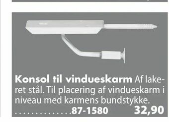 Konsol til vindueskarm