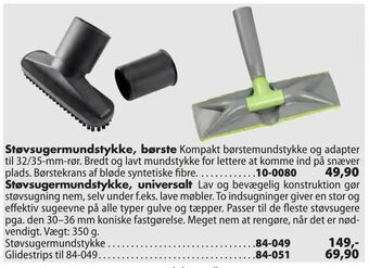 Biltema Støvsugermundstykke, børste tilbud
